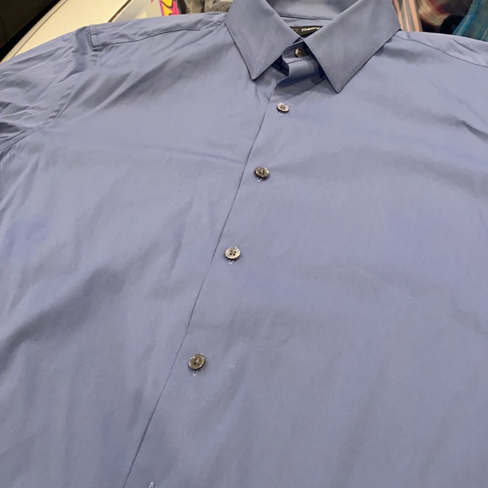 Nwot Theory Large Button Down Ss - image 3